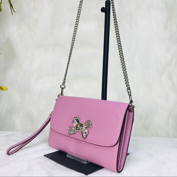 Coach Bow Turnlock Chain Crossbody Bag - Picture 2 of 8